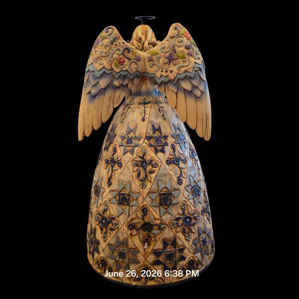 Jim Shore 4003513 "Peaceful Journey" Angel Figurine Enesco 11" Praying Memoriam - Picture 6 of 13